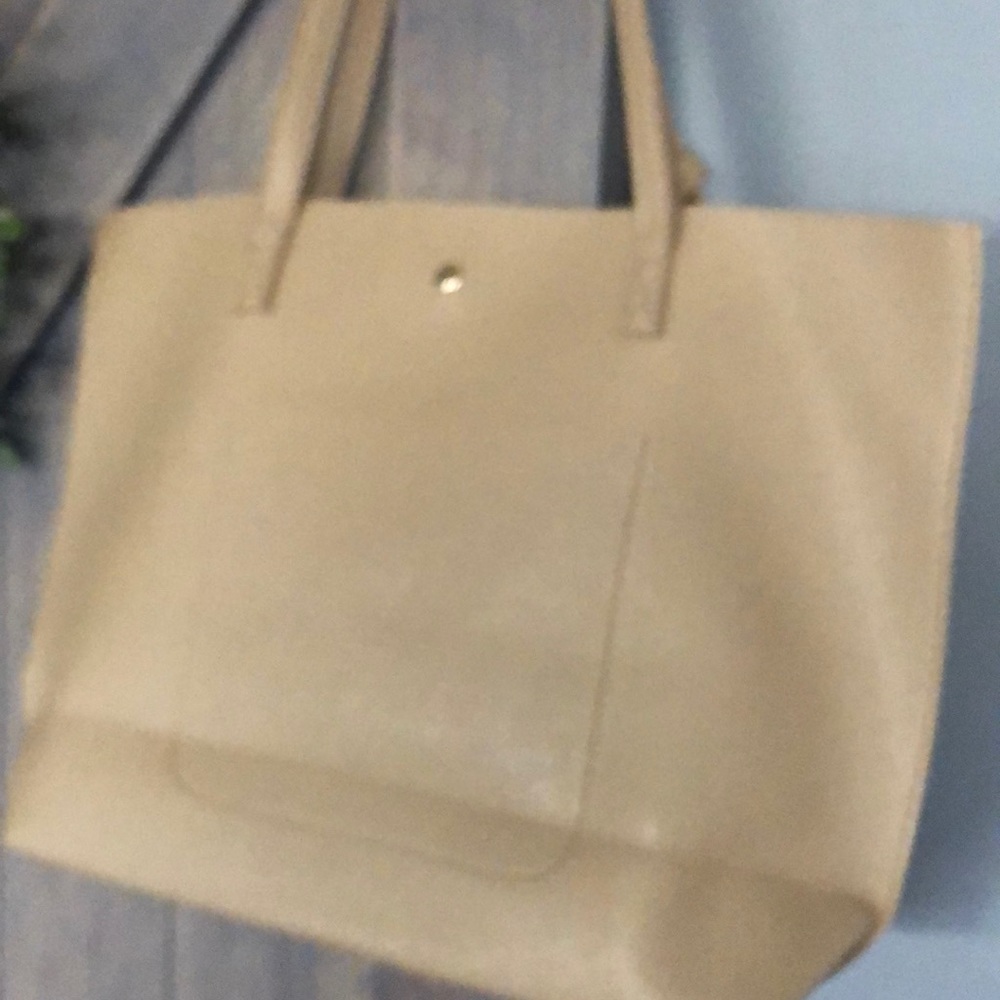 beige tote - Picture 6 of 7